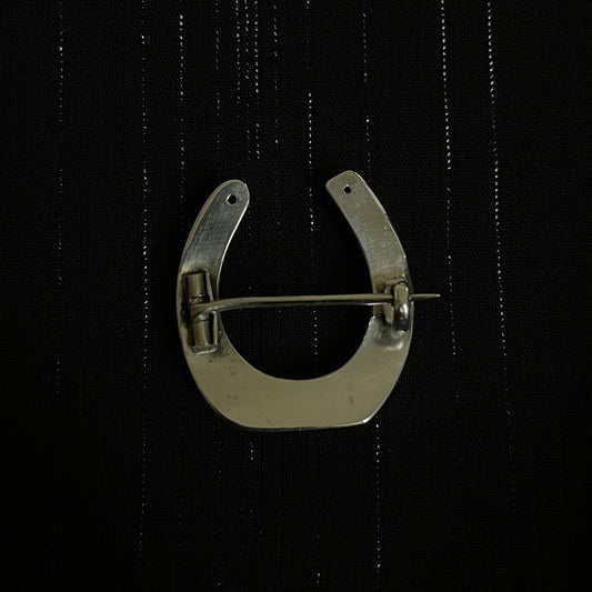 The Victorian Silver Lucky Horseshoe Pin