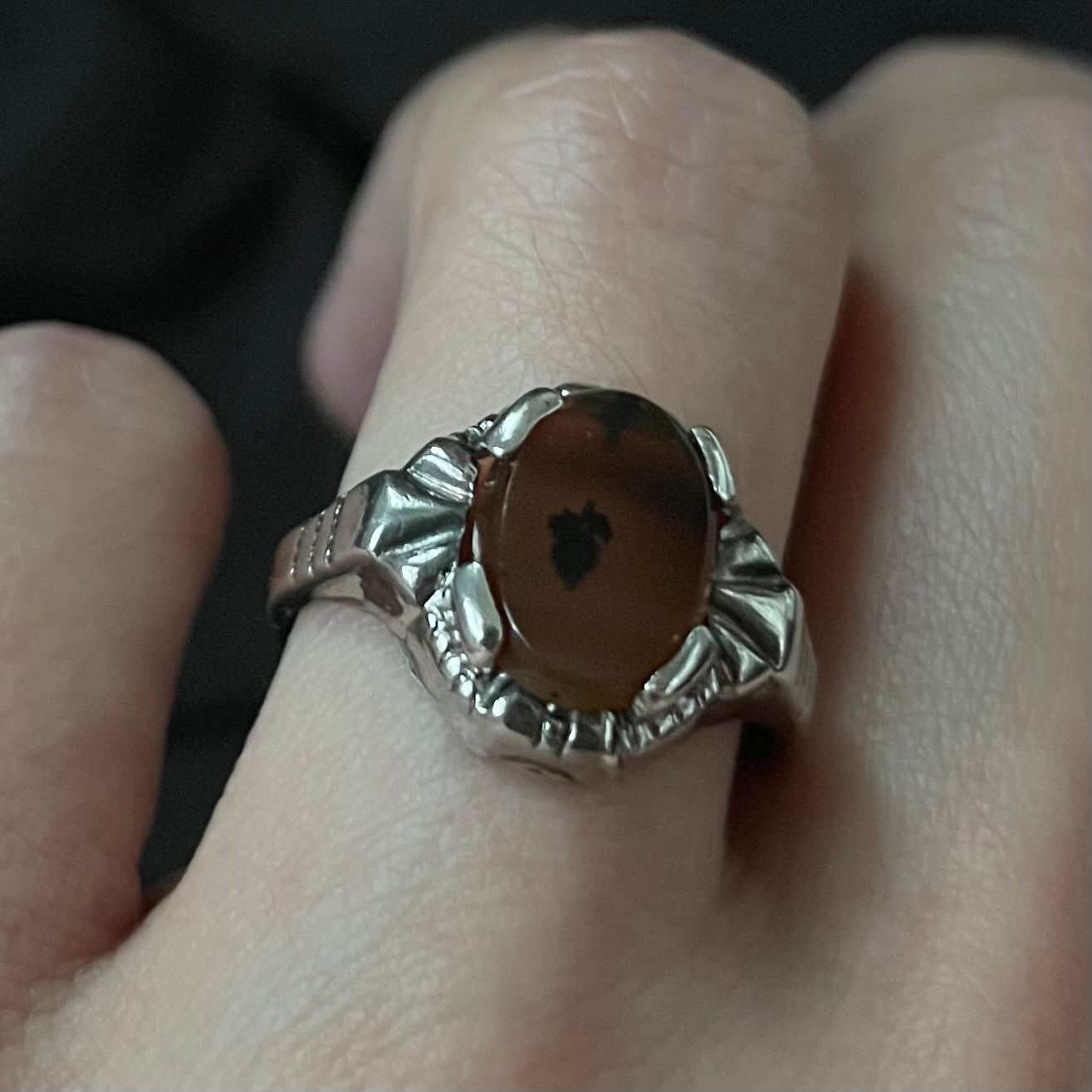 The Art Deco Human Heart Ring