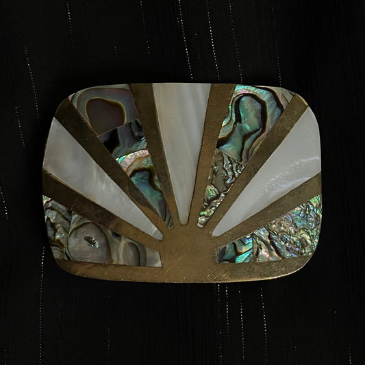 1970's Sunrise Belt Buckle