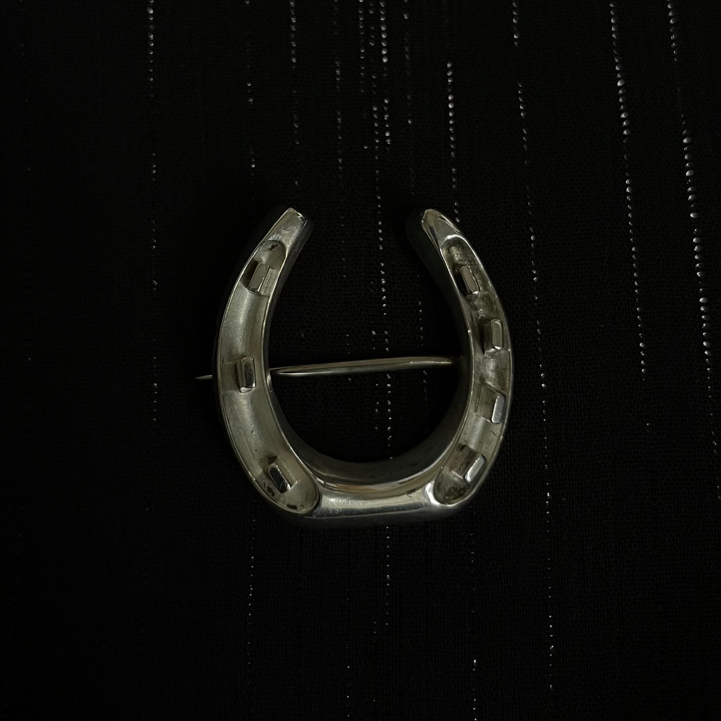 The Victorian Silver Lucky Horseshoe Pin