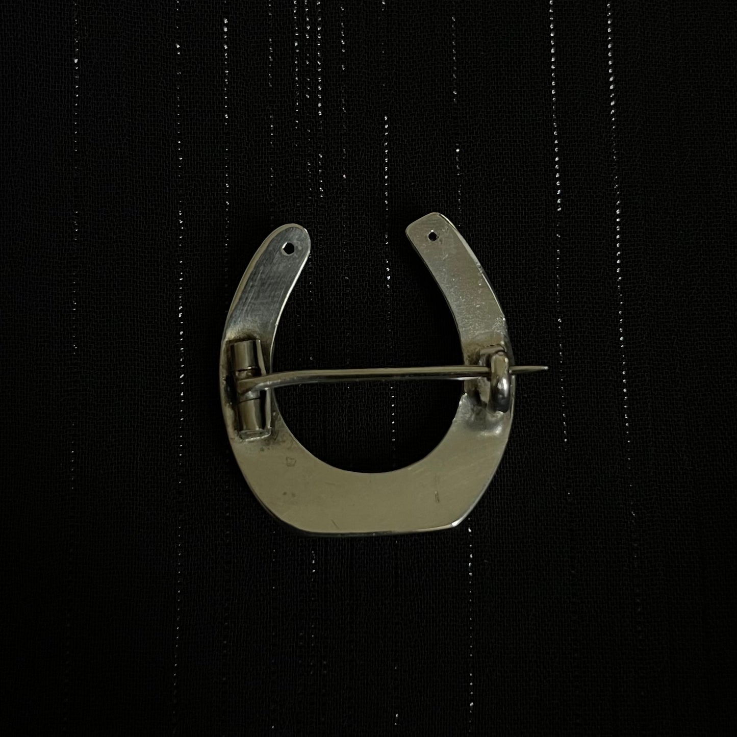 The Victorian Silver Lucky Horseshoe Pin