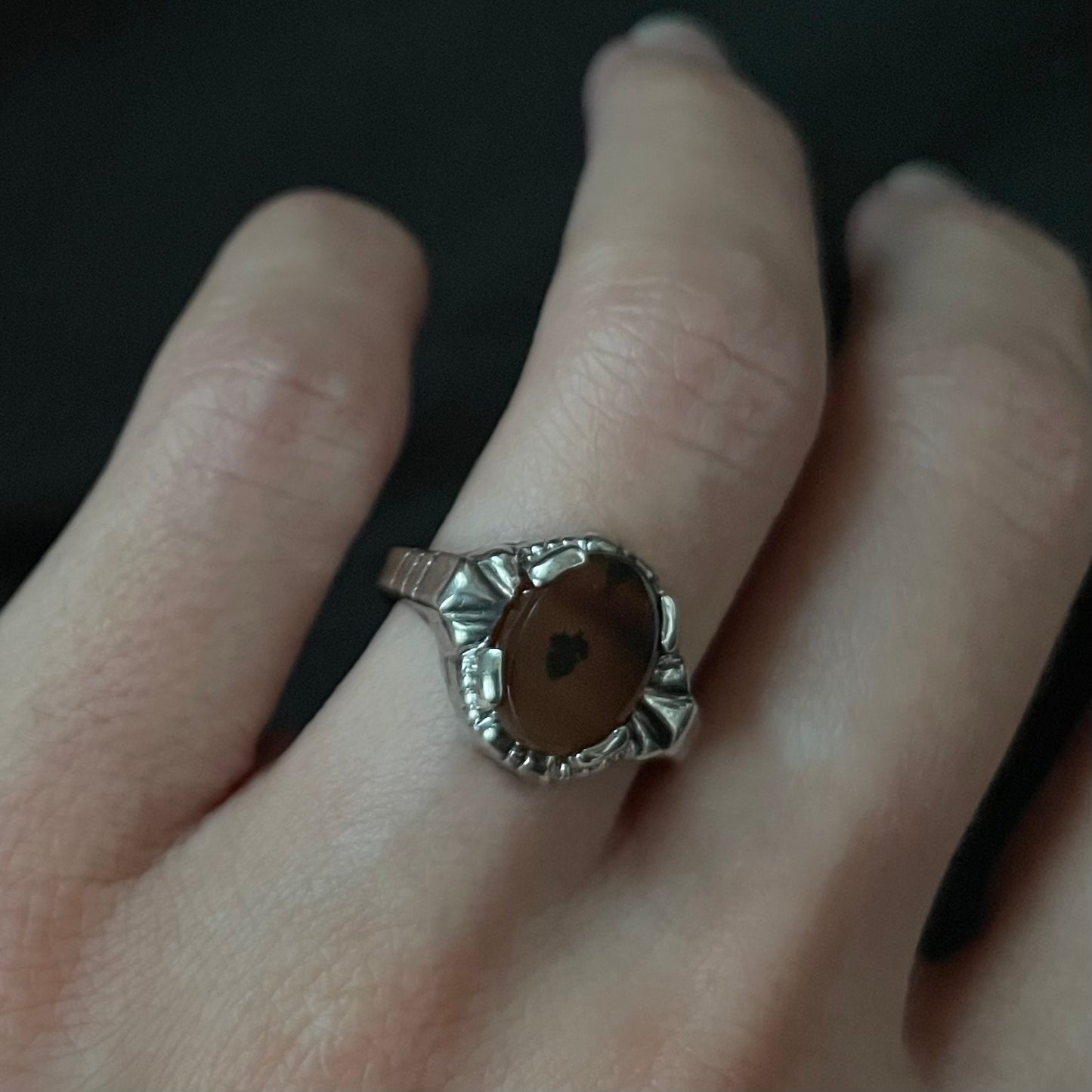 The Art Deco Human Heart Ring