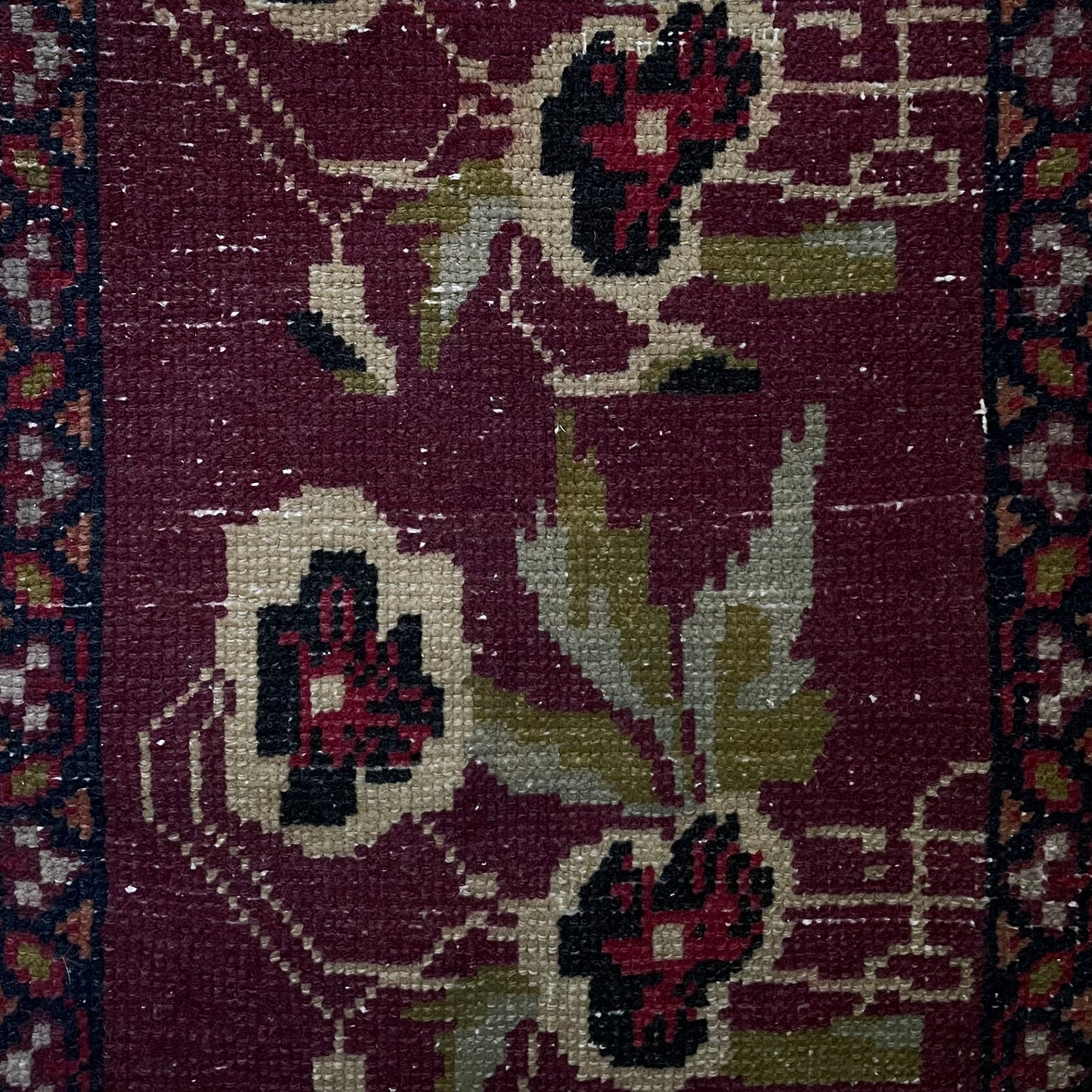 1960s Turkish Oushak Wool Rug
