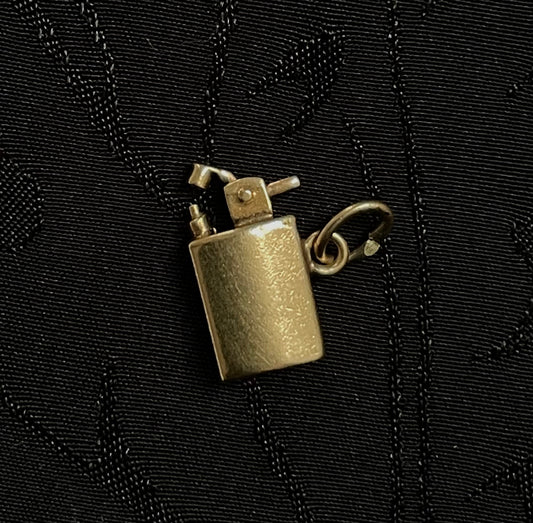 The Solid Gold Kinetic Lighter Charm